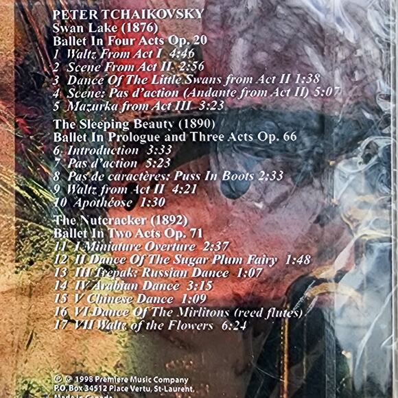 The Nutcracker Suite Swan Lake Sleeping Beauty Music CD Premium Music Collection - Picture 5 of 5